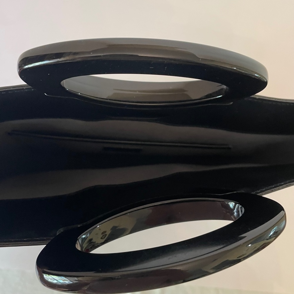 Louis Vuitton Noctambule Epi Tote Black Leather Vintage Lucite Handle - Picture 10 of 16